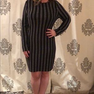 Better be fun sparkly striped dress